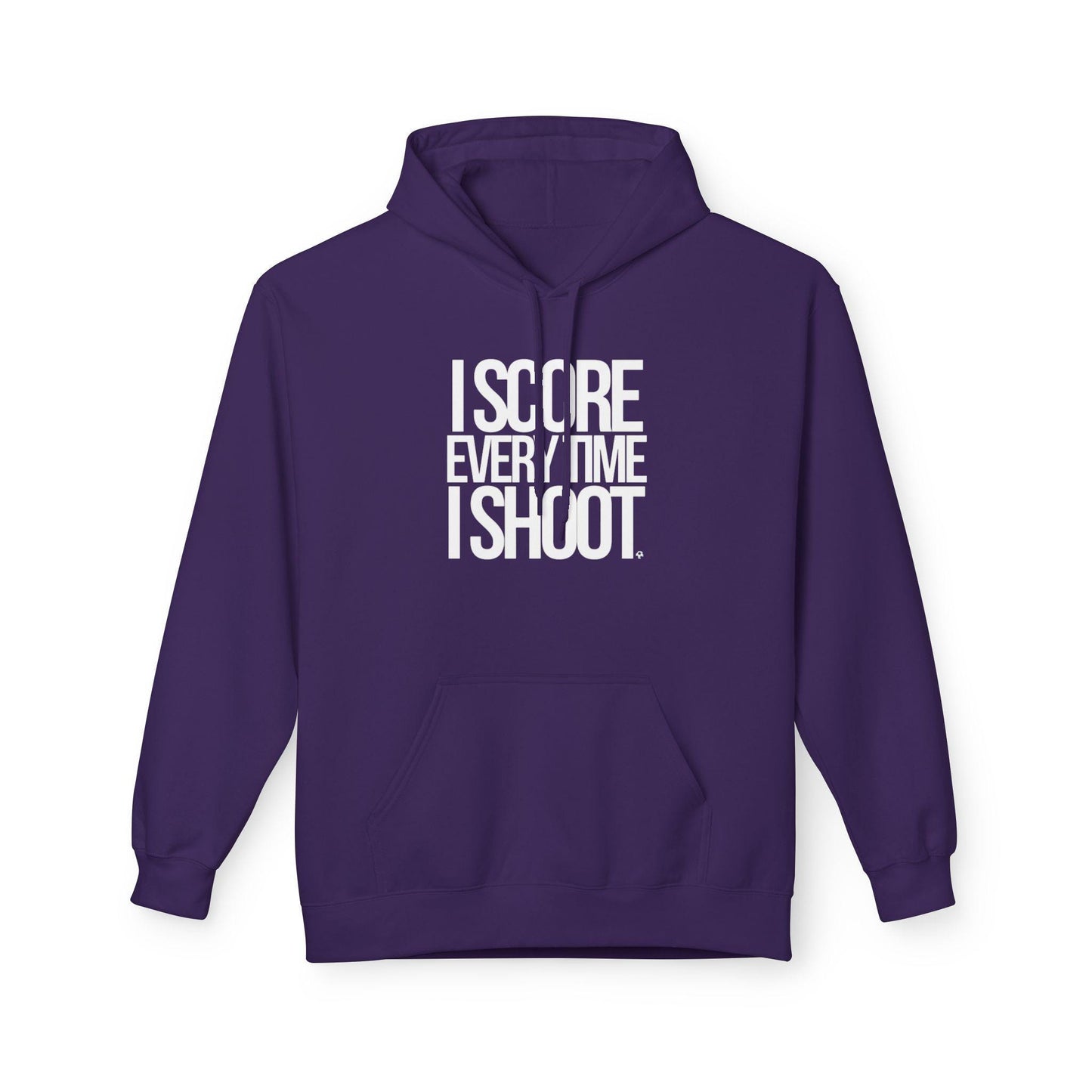 ADULT Unisex Fleece Casual comfort I score every time I shoot white letters